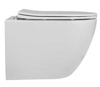 Подвесной унитаз ABBER Bequem AC1100 безободковый белый